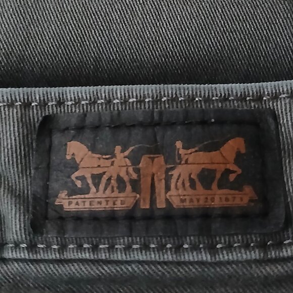 Levi's 535 Legging Jeans Size 11 Marbled Gray Denim Stretch - Picture 8 of 11